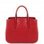 Preview: Leder-Handtasche Camelia rot Preview: Leder-Handtasche Camelia rot